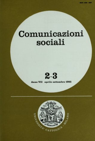 COMUNICAZIONI SOCIALI - 1985 - 2-3. EDUCAZIONE E TEATRO