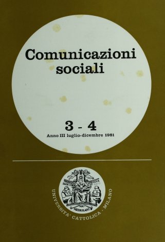 COMUNICAZIONI SOCIALI - 1981 - 3-4