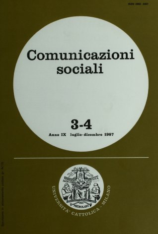 COMUNICAZIONI SOCIALI - 1987 - 3-4