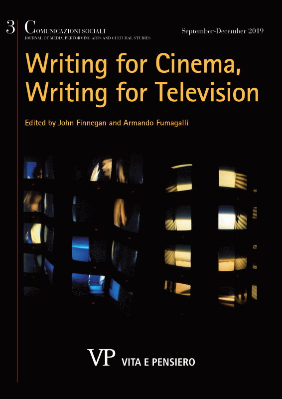 COMUNICAZIONI SOCIALI - 2019 - 3.  Writing for Cinema, Writing for Television